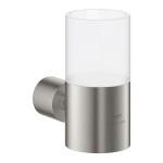Base for wall-mounted accessories material: Brass surface: Brushed, color: Chrome Soap holders Base for wall-mounted accessories material: Brass surface: Brushed, color: Chrome Soap holders