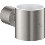 Base for wall-mounted accessories material: Brass surface: Brushed, color: Chrome Soap holders Base for wall-mounted accessories material: Brass surface: Brushed, color: Chrome Soap holders