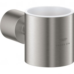Base for wall-mounted accessories material: Brass surface: Brushed, color: Chrome