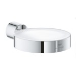 Base for wall-mounted accessories material: Brass surface: Glossy, color: Chrome Soap holders