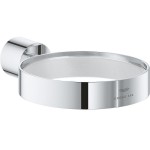 Base for wall-mounted accessories material: Brass surface: Glossy, color: Chrome Soap holders