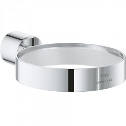 Base for wall-mounted accessories material: Brass surface: Glossy, color: Chrome Soap holders
