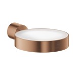 Base for wall-mounted accessories material: Brass surface: Brushed, color: Pink Gold Soap holders Base for wall-mounted accessories material: Brass surface: Brushed, color: Pink Gold Soap holders