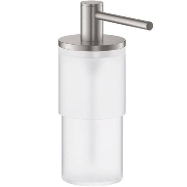 Dispenser material: Brass Wall-mounted, color: Chrome surface: Brushed Soap dispensers
