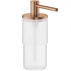 Dispenser material: Brass Wall-mounted, color: Pink Gold surface: Brushed Soap dispensers