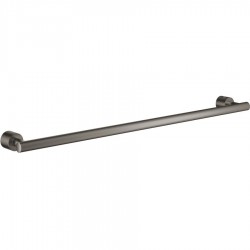 Towel 61,6cm Fixed material: Brass single, color: Grey surface: Brushed Towel rails