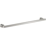 Towel 61,6cm Fixed material: Brass single, color: Chrome surface: Brushed Towel rails