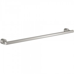 Towel 61,6cm Fixed material: Brass single, color: Chrome surface: Brushed Towel rails