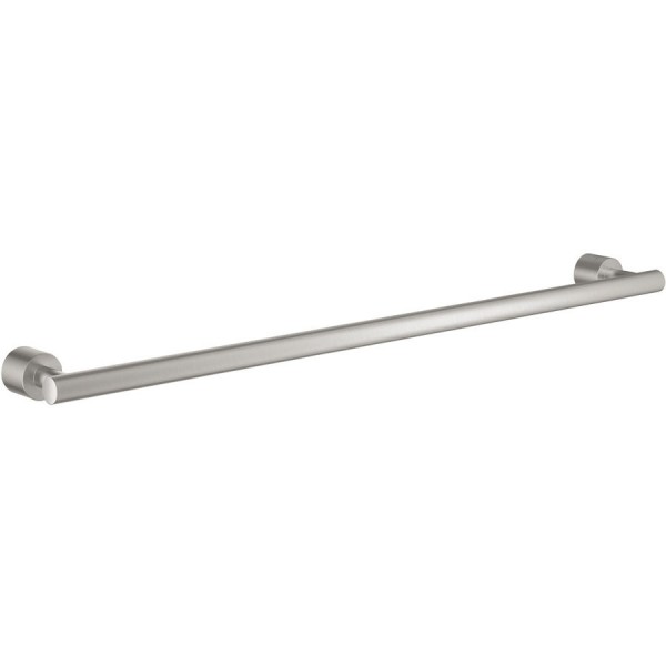 Towel 61,6cm Fixed material: Brass single, color: Chrome surface: Brushed Towel rails