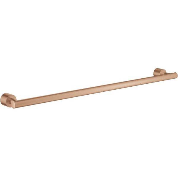 Towel 61,6cm Fixed material: Brass single, color: Pink Gold surface: Brushed Towel rails