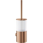 Brush (broom) material: Brass Wall-mounted, color: Pink Gold surface: Brushed Toilet brush holders