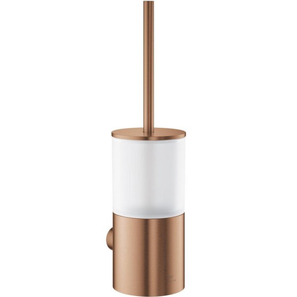 Brush (broom) material: Brass Wall-mounted, color: Pink Gold surface: Brushed Toilet brush holders