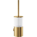 Brush (broom) material: Brass Wall-mounted, color: Gold surface: Brushed Toilet brush holders