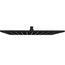 Shower head Wall-mounted / Ceiling-mounted 40x40 material: Brass, style: 1 spray, color: Black surface: Matt Overhead showers