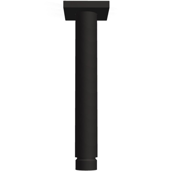 Βραχίονας 15cm με τετράγωνη ροζέτα, Black Matt οροφής από ορείχαλκο, χρώμα: Μαύρο επιφάνεια: Ματ Βραχίονες κεφαλής ντους Βραχίονας 15cm με τετράγωνη ροζέτα, Black Matt οροφής από ορείχαλκο, χρώμα: Μαύρο επιφάνεια: Ματ Βραχίονες κεφαλής ντους