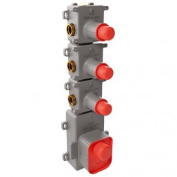 Shower tap Wall-mounted concealed part 3 way