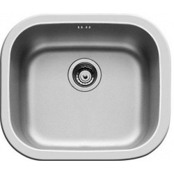 Sink Stainless (Steel) 46,5x40,5 material: Inox surface: Glossy free nested 1 bowl Square, color: Chrome Stainless steel