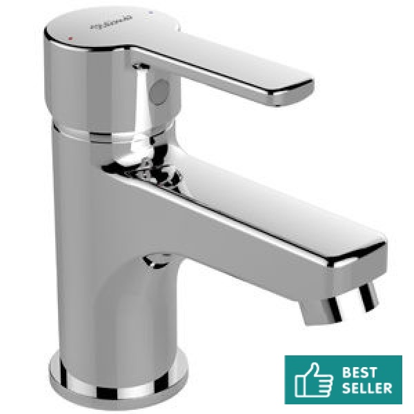 Wash basin tap Deck-mounted material: Brass mixer S size With pop-up waste set, color: Chrome surface: Glossy Deck-mounted Wash basin tap Deck-mounted material: Brass mixer S size With pop-up waste set, color: Chrome surface: Glossy Deck-mounted