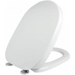Toilet-seat, style: Wrapover metallic hinges, color: White Toilet seats & covers