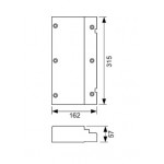 Στήριγμα στοιχείο στερέωσης επίτοιχης λεκάνης από ξύλο Στηρίγματα