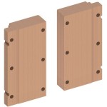 Στήριγμα στοιχείο στερέωσης επίτοιχης λεκάνης από ξύλο Στηρίγματα