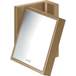 Καθρέπτης μακιγιάζ x1,7, 11x12cm, Brushed Bronze από ορείχαλκο επίτοιχος, χρώμα: Μπρονζέ επιφάνεια: Βουρτσισμένη Καθρέπτες μακιγιάζ