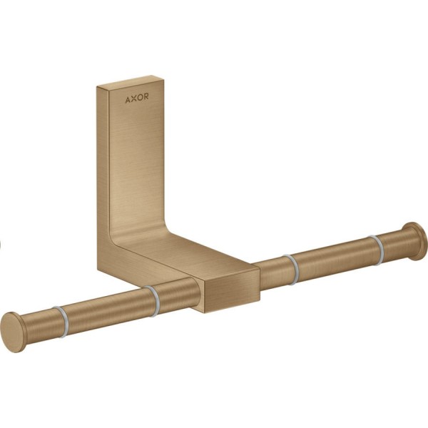 Paper holder double material: Brass, color: Bronze surface: Brushed Toilet paper holders Paper holder double material: Brass, color: Bronze surface: Brushed Toilet paper holders