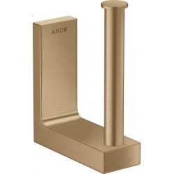 Paper holder vertical material: Brass, color: Bronze surface: Brushed Toilet paper holders