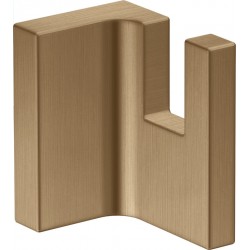 Hook Flat wall mounted material: Brass single, color: Bronze surface: Brushed Hooks