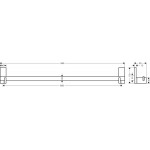 Πετσετοθήκη 80cm Brushed Bronze σταθερή από ορείχαλκο μονή, χρώμα: Μπρονζέ επιφάνεια: Βουρτσισμένη Πετσετοθήκες Πετσετοθήκη 80cm Brushed Bronze σταθερή από ορείχαλκο μονή, χρώμα: Μπρονζέ επιφάνεια: Βουρτσισμένη Πετσετοθήκες