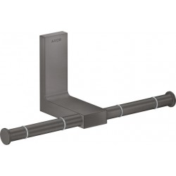 Χαρτοθήκη διπλή από ορείχαλκο Brushed Black Chrome, χρώμα: Μαύρο επιφάνεια: Βουρτσισμένη Χαρτοθήκες