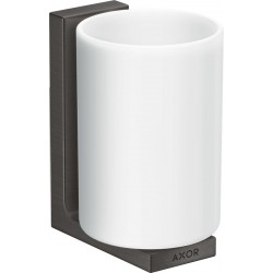 Cupholder material: Brass Wall-mounted Brushed Black Chrome, color: Black surface: Brushed Tumbler holders