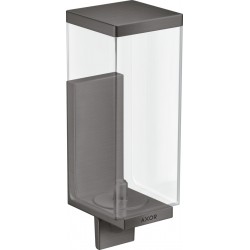Dispenser material: Brass Wall-mounted 600 ml, Brushed Black Chrome, color: Black surface: Brushed Soap dispensers