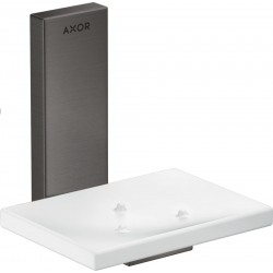 Soap material: Brass Wall-mounted Brushed Black Chrome, color: Black surface: Brushed Soap holders