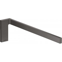Towel 38cm Brushed Black Chrome Perpendicular material: Brass single, color: Black surface: Brushed Towel rails
