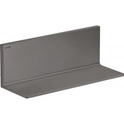 Ράφι μπάνιου 30x11 από ορείχαλκο Brushed Black Chrome, χρώμα: Μαύρο επιφάνεια: Βουρτσισμένη Ράφια μπάνιου 