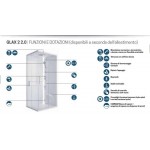 Καμπίνα υδρομασάζ ορθογώνια 120x90 Hyfro Plus Corda, δεξιά, θερμοστατική, χρώμα: Λευκό/Μπρονζέ Ορθογώνιες