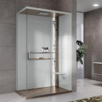 Hydromassage shower box Rectangular 120x90, color: White/Bronze Rectangular