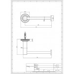 Paper holder no cover material: Brass, color: Chrome surface: Glossy Toilet paper holders