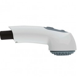 Τηλέφωνο μπαταρίας κουζίνας με γκρι δίσκο από ορείχαλκο, χρώμα: Λευκό Ντους μπαταριών κουζίνας