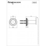 Hook Flat wall mounted material: Brass single, color: Black surface: Brushed Hooks Hook Flat wall mounted material: Brass single, color: Black surface: Brushed Hooks