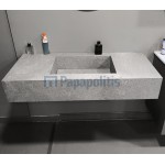Πάγκος μπάνιου με νιπτήρα 119,5x18x50 από γρανίτη gres porcell.smaltato επιφάνεια: Ματ με 1 νιπτήρα Pitera Gris, χωρίς οπή, χρώμα: Γκρι Νιπτηροπάγκοι Πάγκος μπάνιου με νιπτήρα 119,5x18x50 από γρανίτη gres porcell.smaltato επιφάνεια: Ματ με 1 νιπτήρα Pitera Gris, χωρίς οπή, χρώμα: Γκρι Νιπτηροπάγκοι
