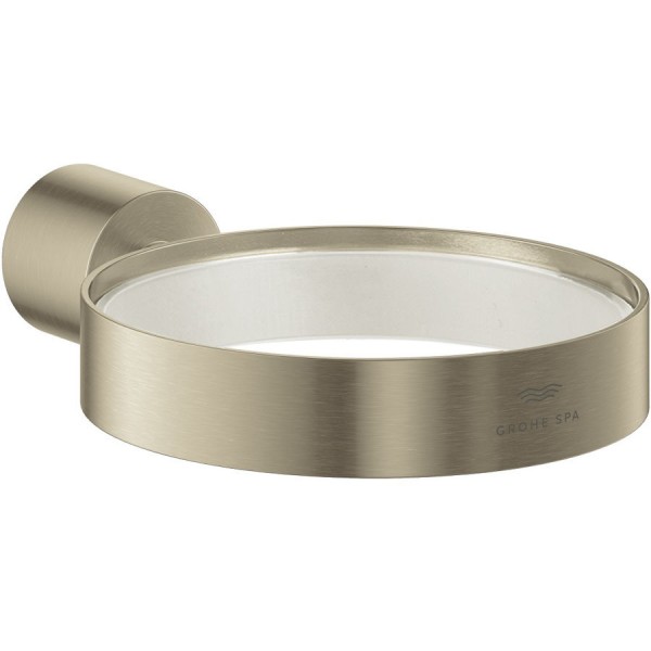 Βάση για επίτοιχα αξεσουάρ Brushed Nickel από ορείχαλκο επιφάνεια: Βουρτσισμένη, χρώμα: Χρωμέ Σαπουνοθήκες Βάση για επίτοιχα αξεσουάρ Brushed Nickel από ορείχαλκο επιφάνεια: Βουρτσισμένη, χρώμα: Χρωμέ Σαπουνοθήκες
