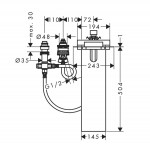 Bathtub tap Deck-mounted concealed part Deck-mounted Bathtub tap Deck-mounted concealed part Deck-mounted