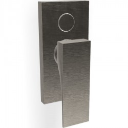 Shower tap Wall-mounted external part 2 way material: Brass mixer With plate without hand shower, hose and holder, color: Chrome surface: Brushed Wall-mounted - external part
