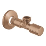 Switch 1/2” x 1/2” material: Brass, color: Pink Gold surface: Brushed Angle valves