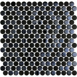 Mosaic 1,9x1,9 Spain, shape: Round 1st choice, hue: Black Mosaics