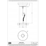 Νιπτήρας επιδαπέδιος 44,5x44,5x90 από crystal plant χωρίς οπή, χωρίς υπερχείλιση, Matt Agave, χρώμα: Πράσινο επιφάνεια: Ματ Επιδαπέδιοι