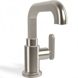 Wash basin tap Deck-mounted L size material: Brass mixer With push-open waste set, color: Chrome surface: Brushed Deck-mounted