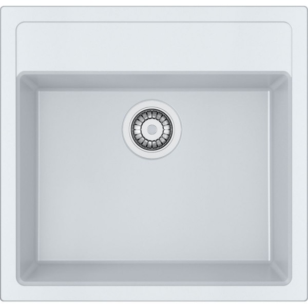 Sink Synthetic 56x49 free nested 1 bowl, color: White Synthetic